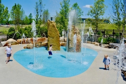 Shelby Farms Park Water Play Sprayground Logo